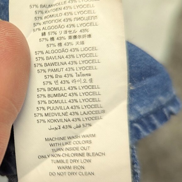 Michael Kors Size Small Denim Button Down - Picture 10 of 11